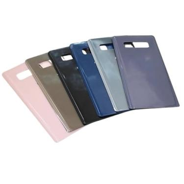 Imagem de SHOWGOOD para Samsung Galaxy Note8 N950 N950F N9500 SM-N950F Tampa traseira da bateria peças de reparo da carcaça da porta com logotipo cola (rosa)