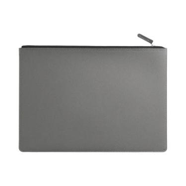 Imagem de Pasta Executiva De Couro A4 Com Zíper, Organizador De Documentos, Past