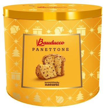Imagem de Panettone Frutas Cristalizadas Lata 750g Bauducco