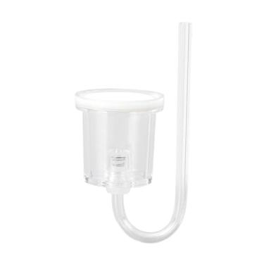 Imagem de KiBcsLic Difusor de CO2 acrílico transparente, acessórios para aquário, de CO2 leve em formato de U para plantas aquáticas, mesa, escritório, foto, L
