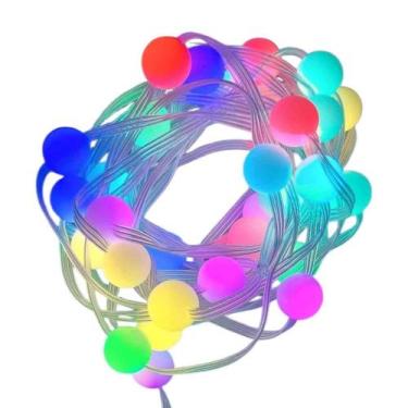 Imagem de Pisca-Pisca RGB Ritmo Musical 33 LEDs 5m com Controle e APP  Decorlux