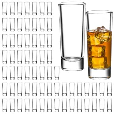 Imagem de SUN GKOTTA Pacote com 68 copos de shot de 59 g de altura, copos de vidro com base pesada, copos transparentes para tequila, vodca, uísque, limoncello, bar, casamento e festa