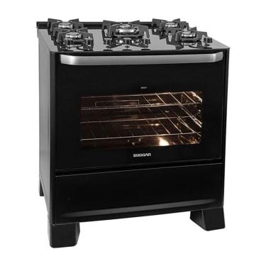 Imagem de Fogão Best Glass 5 Queimadores Preto Bivolt Fgvbg510pt Suggar Bivolt
