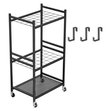 Imagem de Dualoai Carrinho Multifuncional para Ferramentas de Jardim com 4 Rodas, Ideal para Uso Interno E Externo, com 35 Compartimentos (42 X 30 X 80).