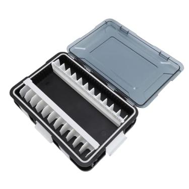 Imagem de SPYMINNPOO Caixa de Equipamento de Gancho de Gabarito de Lula ABS de Várias Camadas, Organizador de Isca de Pesca de Barco Com Compartimentos, Construção Leve e Compacta, Design de Pescadores do