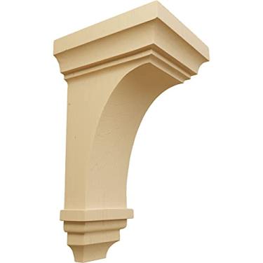 Imagem de Ekena Millwork Corbel de madeira CORW06X06X12JEAL, 15 cm L x 16 cm P x 30 cm A, Alder