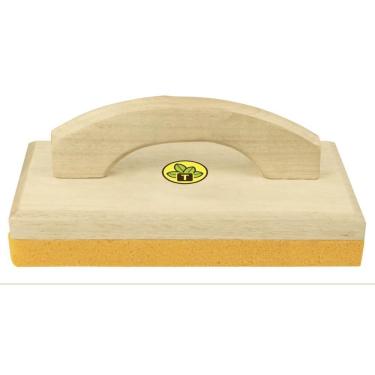 Imagem de Desempenadeira De Madeira Com Base De Espuma Tramontina Sem Dentes Com Cabo De Madeira