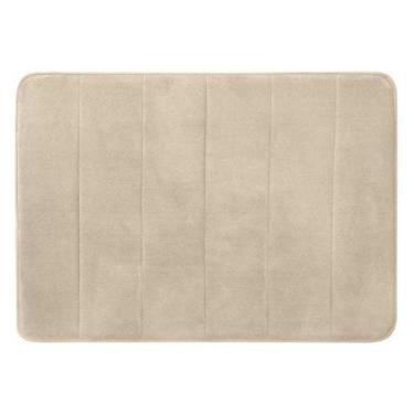 Imagem de Tapete De Banheiro Super Soft Antiderrapante Bege Camesa