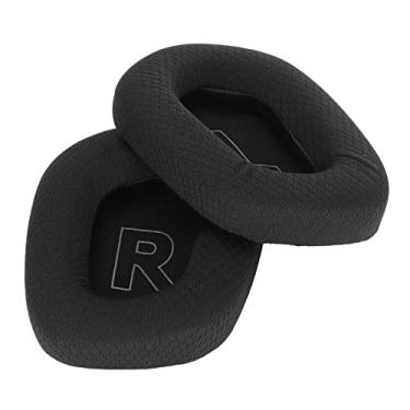 Imagem de SUNGOOYUE Almofadas de Substituição para Fone de Ouvido G733, Espuma de Memória Com Malha Respirável, Design de Isolamento de Som, Compatível Com Jogos e Música (Preto)