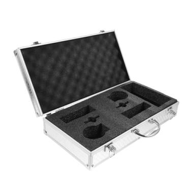 Imagem de Portable Workstation Briefcase Aluminum Storage Case Slot Microphone Enclosure Men Briefcase