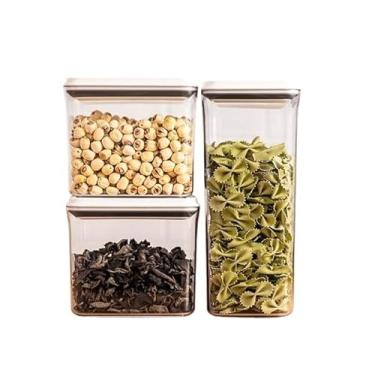 Imagem de Kit 3 Potes Mantimentos Hermético Grande com Tampa