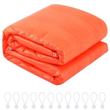 Imagem de Chunm Cobertor de concreto 0,19 polegadas/4,8 mm de espessura, multiuso à prova de intempéries, construção de inverno, cobertor séptico com cordões elásticos esféricos para cimento (1 peça, 30 x 3