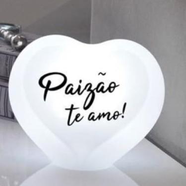 Imagem de Luminária Coração Paizão Te Amo – Ilumine com Afeto e Homenagem