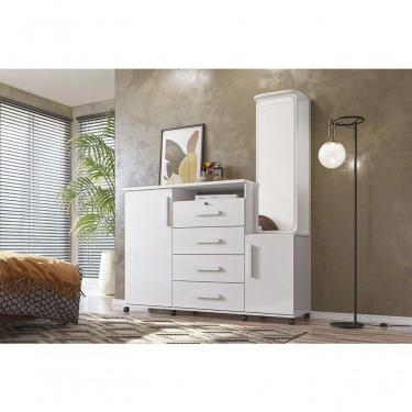 Imagem de Cômoda Copacabana Branco Brilho - Lukaliam