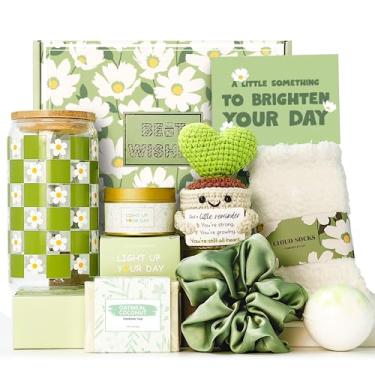 Imagem de Cestas de presente para mulheres, presentes de aniversário exclusivos para mulheres, presentes inspiradores para melhor amiga, presentes de spa, presente de Natal para mulheres, conjunto de caixa para