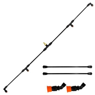 Imagem de Varinha de pulverizador de 4 bocais com encaixe de latão de 1/10.2 cm, lança de pulverizador ATV de 190.0 cm – Acessório de pulverização agrícola e gramado de cobertura ampla para tratores e UTVs, com