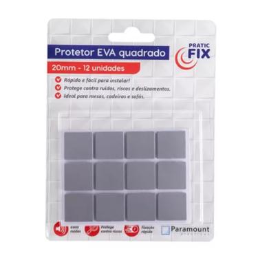 Imagem de Protetor Adesivo Quadrado Pés Cadeiras Mesas
