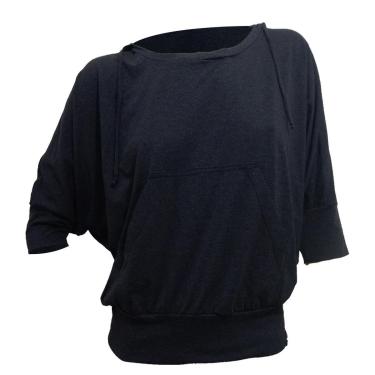 Imagem de Blusa Morcego Alma de Praia Grafite-Feminino