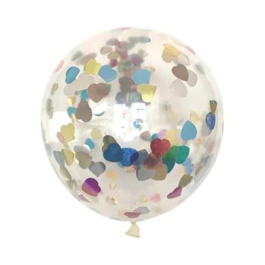 Imagem de Balões De Látex Transparentes Com Glitter Dourado 5 10 20pcs Para Deco