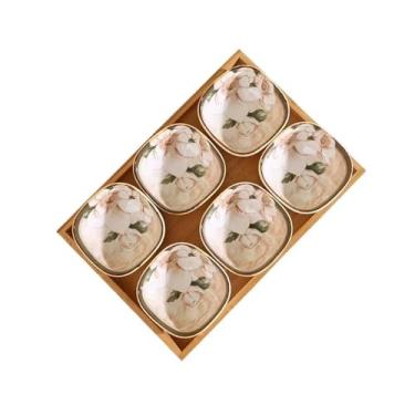 Imagem de prato de lanche Prato de condimentos cerâmica chinesa, prato doméstico para molho soja, luz luxo, simples, pote quente, restaurante, mergulho, tigela aperitivo tigela de sopa