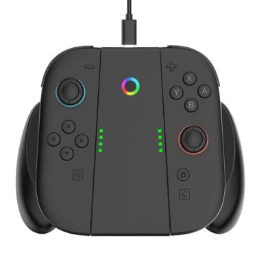 Imagem de YUYIU Switch Charger Handle Suitable for Nin-tendo Switch 2 Accessories, Switch 2 Grip with USB Charging Cable, Charging While Playing, Easy to Install and Remove (without battery)(Black)