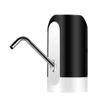 Imagem de Dispenser de Água Elétrico Residencial Bomba Automática Aço Inoxidável Saída Alimentos USB Recarregável 1200mAh Potável Portátil para Ambiente Interno