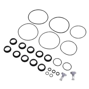 Imagem de Hyuduo Anéis de Vedação da Bomba de Filtro de Areia, Juntas de Substituição de Borracha e Kit de Reparo de Válvulas de Liberação de Ar para 25013, Inclui 2 Válvulas e 22 Anéis de Vedação para