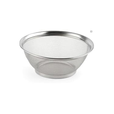 Imagem de Cesta em Aço Inox Premium, 25cm de Diâmetro, Design Vazado, Resistente à Corrosão, Inox, 123g