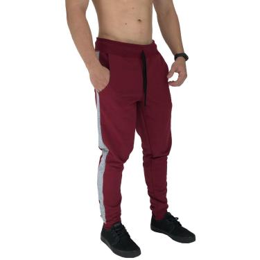 Imagem de Calça Masculina Com Listra Lateral Sport MXD Conceito Básico Moletom-Masculino