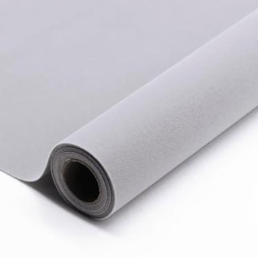 Imagem de Forro de gaveta de veludo macio autoadesivo cinza claro tamanho grande faça você mesmo forro de feltro para gavetas caixa de joias forro de feltro arte e artesanato armário de exibição prateleira