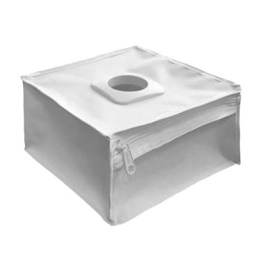 Imagem de Porta Sacola Puxa Saco Dispenser Gaveta Nylon Impermeável com Zíper Branco