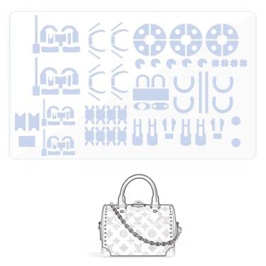 Imagem de BagArmor Película protetora de hardware, compatível com LV Speedy Trunk 20. Adesivo de ferragem de bolsa transparente, antiarranhões, transparente N