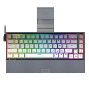 Imagem de Teclado Redragon K641G Shaco Rgb Sw Brown Preto E Cinza