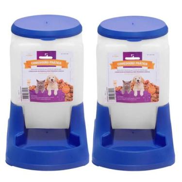 Imagem de Kit Comedouro e Bebedouro para Cães e Gatos DogCompany 3L - Petshop, A