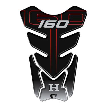 Imagem de Protetor Tanque Resinado 3d Compativel Moto Cg Titan 160 Cor Preto