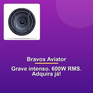 Imagem de Alto Falante Subwoofer 12" Bravox Uxp Aviator 12-d2 600w Rms