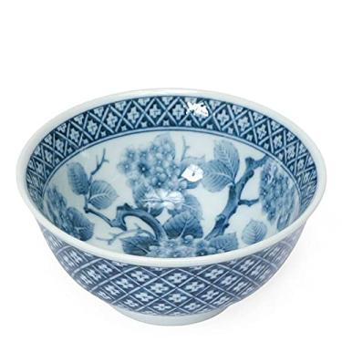 Imagem de 123kotobukijapanstore Tigela de Arroz Grande de Cerâmica Ajisai Japonesa de 15 cm de Diâmetro Donburi para Sopa de Macarrão ou Tigela de Servir #C761