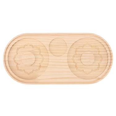 Imagem de Alomejor Aro de Sal, Ferramenta de Aro de Coquetel de Placa Dupla de Madeira de Pinho para Margarita e Açúcar, Acessório de Barra de 10,76 Onças Com Design de Revestimento Uniforme (B)