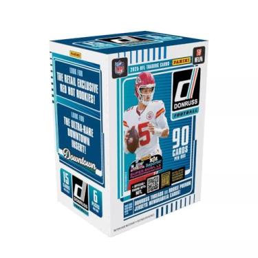 Imagem de Panini 2025 NFL Donruss Football Trading Card Blaster Box (Blue Exclusives)