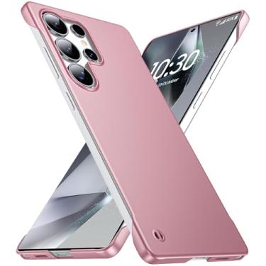 Imagem de GRECAZO Capa ultrafina fosca projetada para Samsung Galaxy S25 ultra sem moldura 17.5 cm fina minimalista leve fosca capa protetora sem bordas - rosa amanhecer