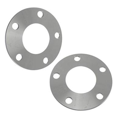 Imagem de Espaçadores de roda plana de 10 mm centralizados com cubo de tarugo compatíveis com padrão de parafuso Mercedes 5x112 furo de 66,5 mm