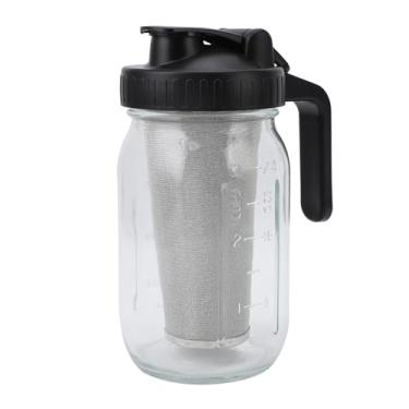 Imagem de Estink Arremessador de café Frio ， Cafeteira de Bebida Fria Com Filtro Gelado Jar Jar Bico Alça de Jarra Lava -louças para Gelado chá Caseiro Bebidas de Frutas Recipiente (1000ml)