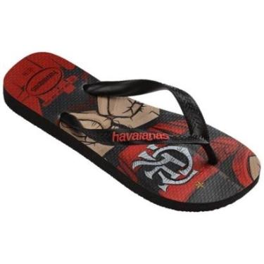 Imagem de Chinelo Havaianas Top Times Flamengo Estampa2024 41483041069-Masculino