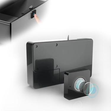 Imagem de VBESTLIFE Fechadura de Gabinete Com Impressão Digital, Biométrica Inteligente, para Guarda-roupa de Gaveta de Arquivo Oculto Sem Chave, Fechadura Elétrica de Impressão Digital para