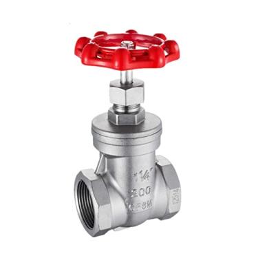 Imagem de Resiste a extremos de alta pressão e temperatura DN15 DN20 DN25 DN32 rosca fêmea 304 válvula de portão de aço inoxidável válvula rotativa para água óleo gás vapor (G1 DN25)