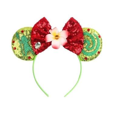 Imagem de Tiara De Glitter Minnie Mouse Para Meninas Com Laço De Lantejoulas Ace