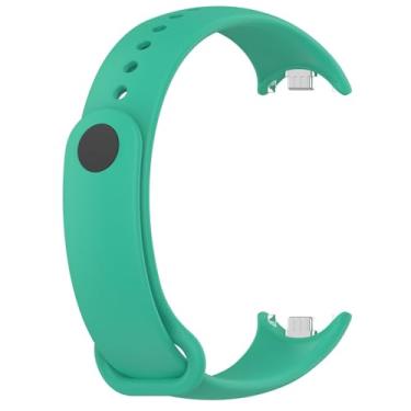Imagem de JDIME Pulseira de borracha para Mi Band 8, acessórios NFC, pulseira esportiva para relógio inteligente Correa Xiaomi MiBand 8 (LmGr)