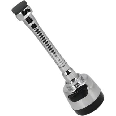 Imagem de Extensor de Torneira Flexível 360° com Jato Chuveirinho | Arejador Universal para Pia de Cozinha e Banheiro | Economia de Água e Anti Respingo | Inclui Adaptador |