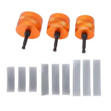 Imagem de Fafeicy Conjunto de Limpador de Tubos de Cobre, Acessórios de Escova de Perfuração Com Escovas de Fio de Aço Resistentes Ao Desgaste para Remover Rebarbas de Pintura de Ferrugem de