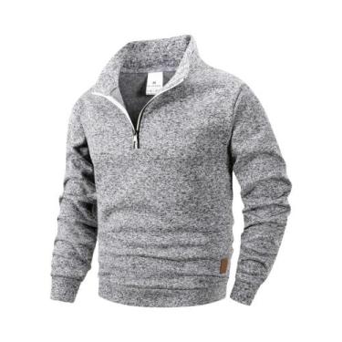 Imagem de Moletom Masculino De Manga Longa Com Zíper Frontal Para Primavera E Ou